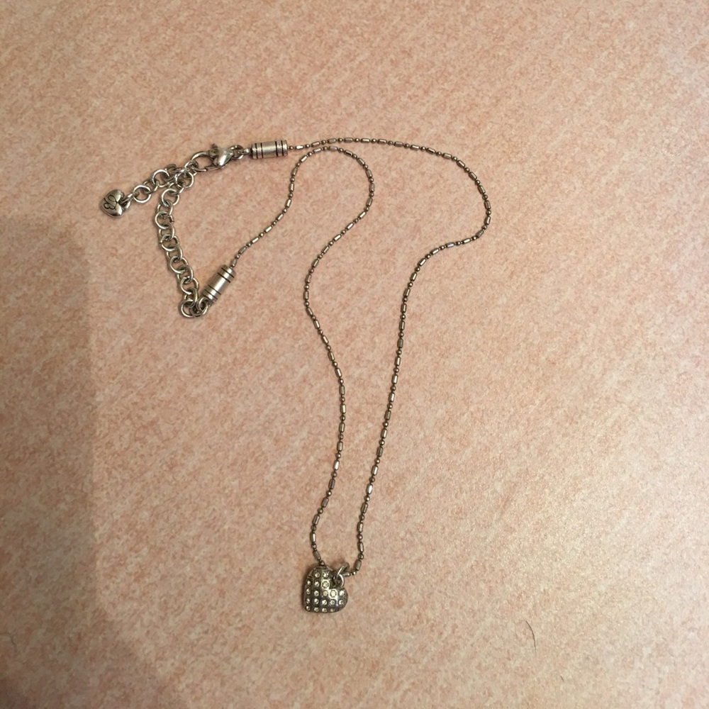 Studded heart necklace