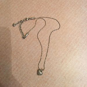 Studded heart necklace