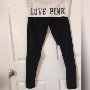 PINK Victoria Secret Ankle Leggings SZ Large