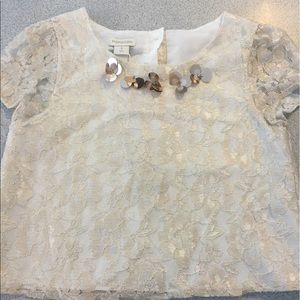 MONSOON NWT girls lace Formal top size 8