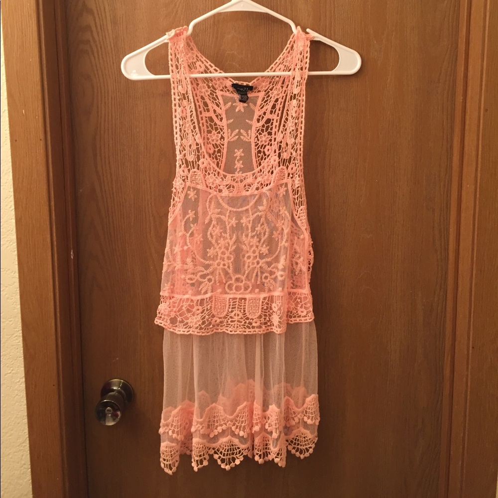 Sheer tank top