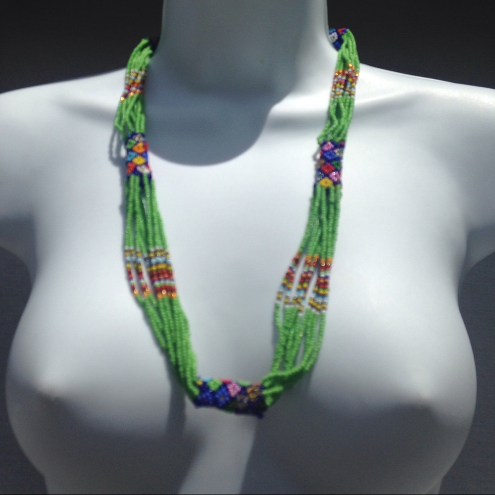 No Brand Multi Color Beaded Necklace - Picture 1 of 8