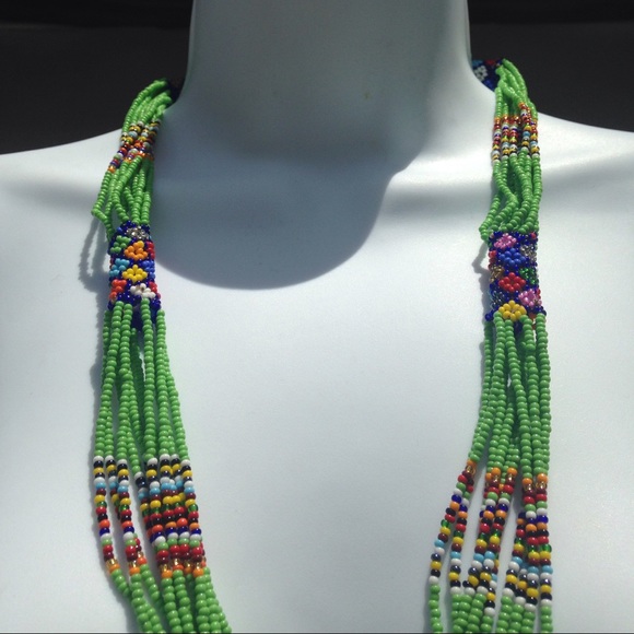 No Brand Multi Color Beaded Necklace - Picture 4 of 8