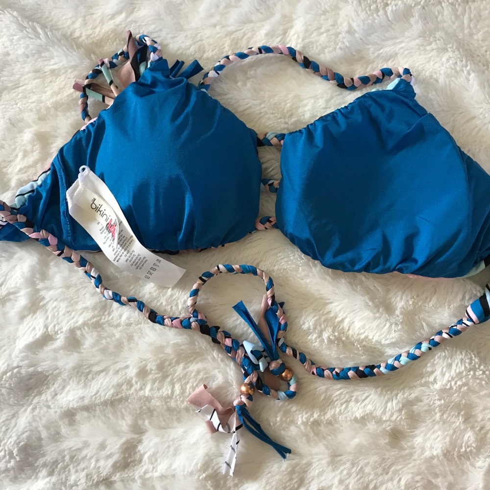 STRIPE UP YOUR LIFE REVERSIBLE Bikini TOP - Picture 3 of 5