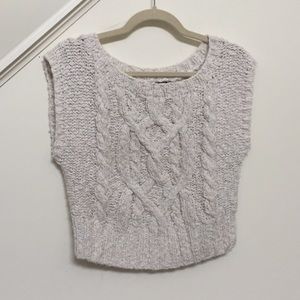 Bebe crop knit sweater