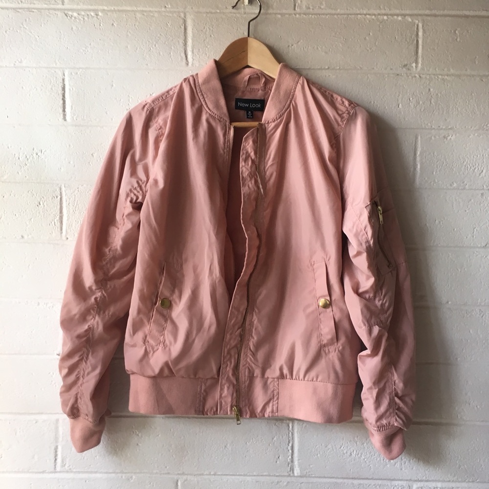 Light pink bomber jacket