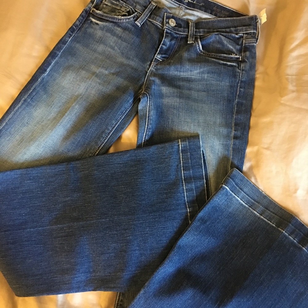 7 For All ManKind Low Rise Ginger Jeans 25 26 29