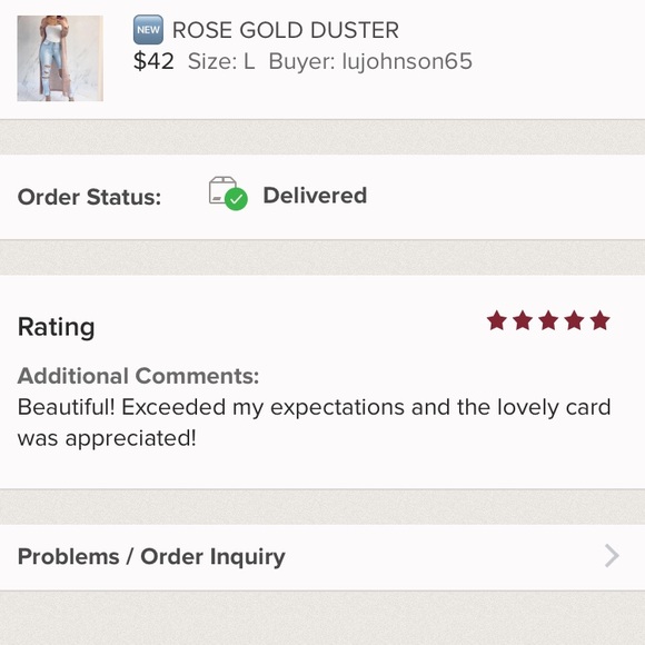 LAST ROSE GOLD DUSTER - Picture 4 of 4