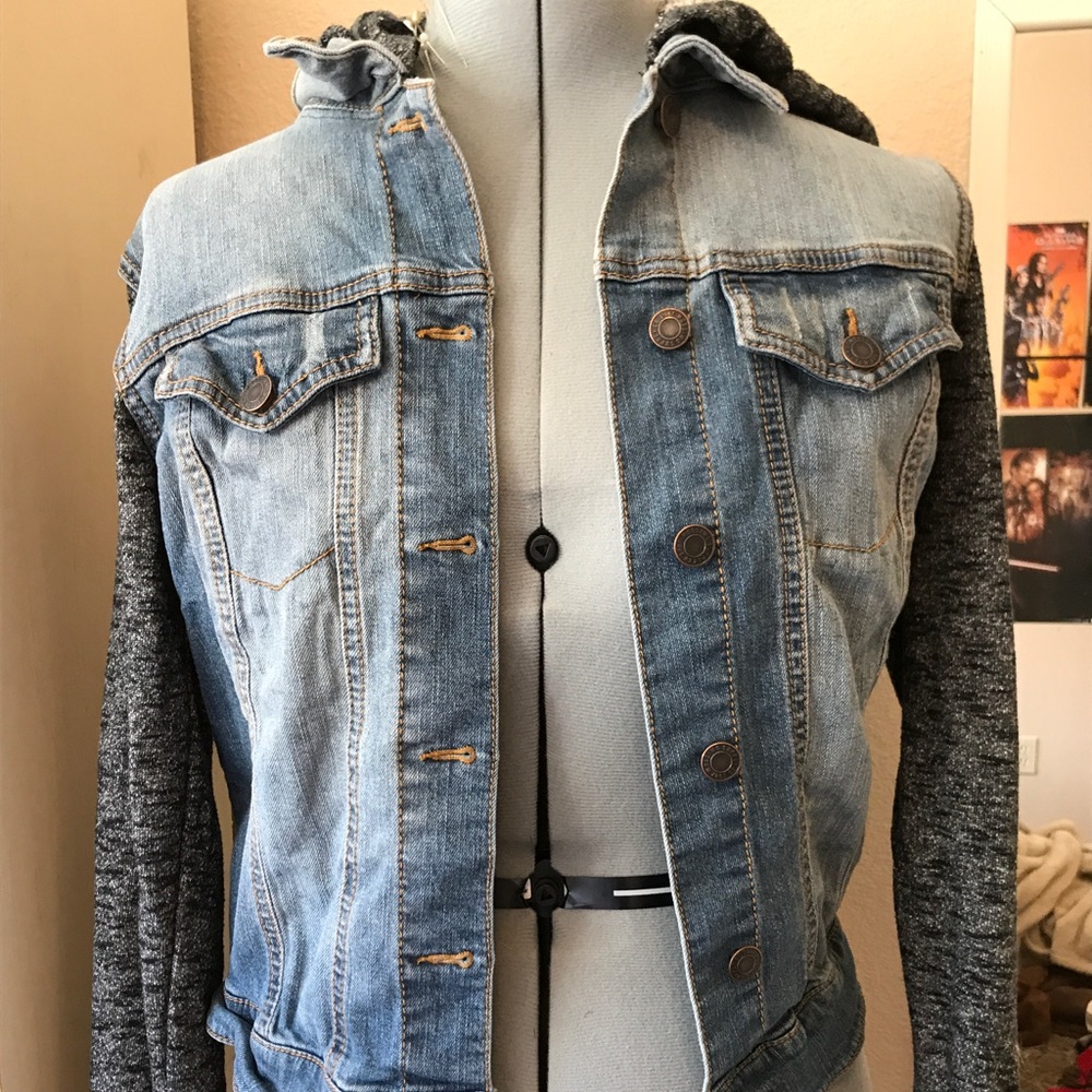 Denim Hoodie Jacket
