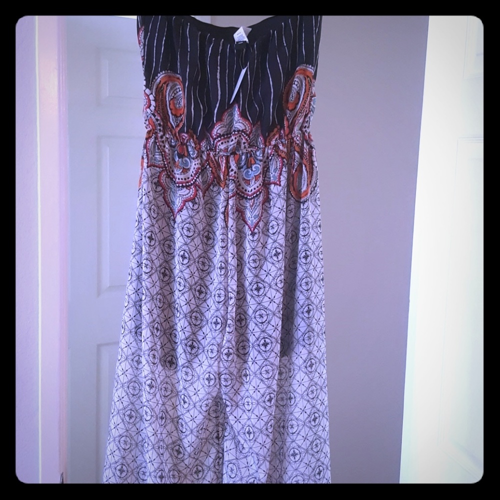 Black and orange jumpsuit
