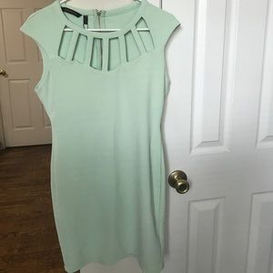 Kardashian Kollection mint green cocktail dress