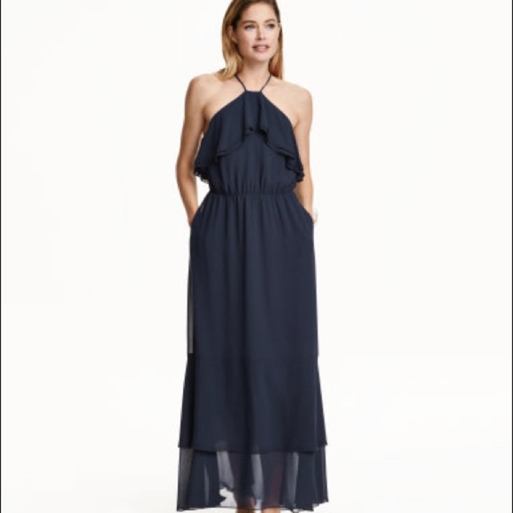 H&M navy dress