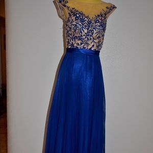 Royal blue long gown