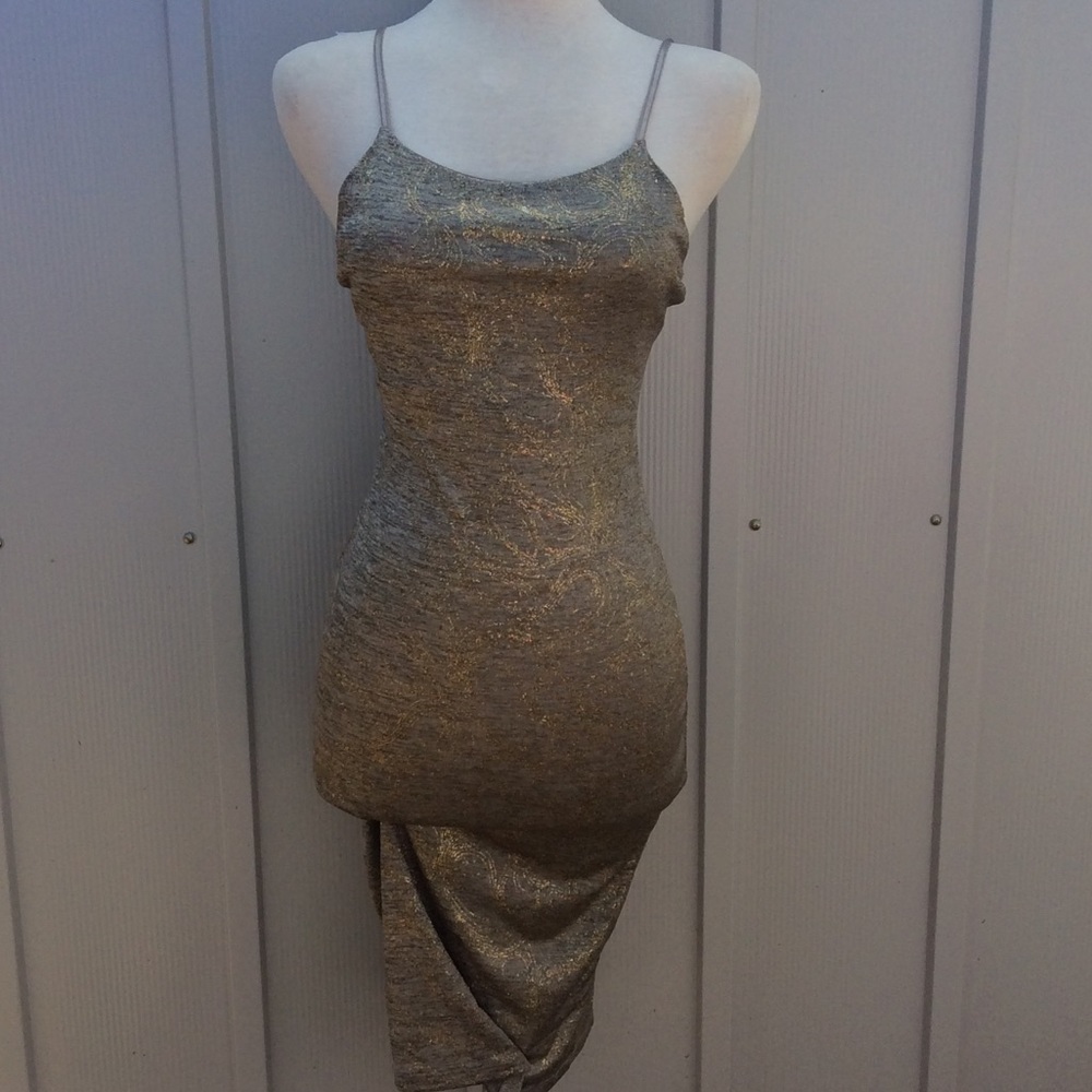 Gold dress