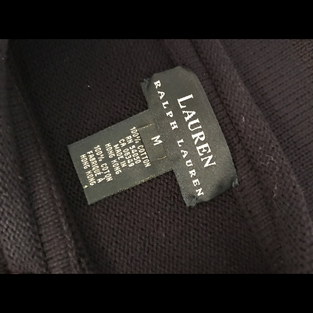 Ladies Lauren by Ralph Lauren cotton sweater med - Picture 4 of 6