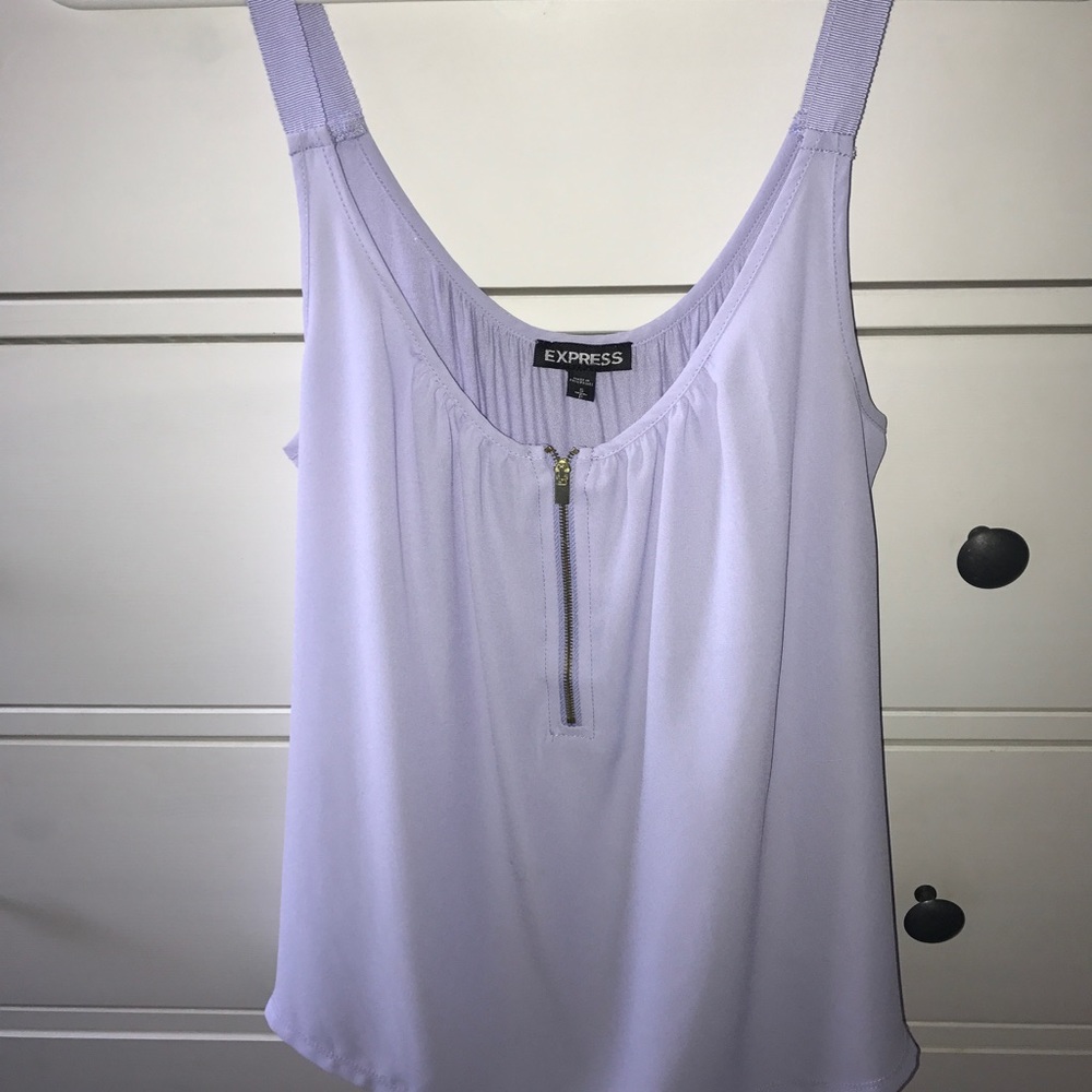 Lavender zip tank