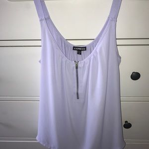Lavender zip tank