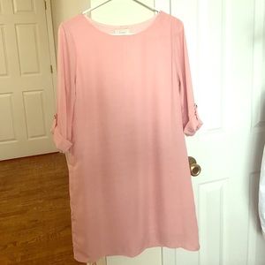 Blush Pink Shift dress