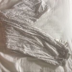 Child Large white & gray cheetah print pj bottoms
