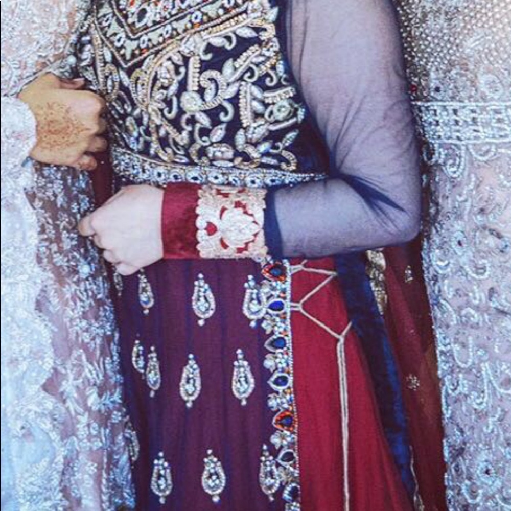 Very very heavy anarkali dress Indian