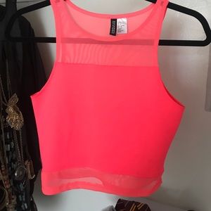 Neon Pink Crop Top