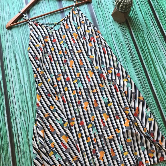 Cactus Print Slip Dress - Picture 5 of 7