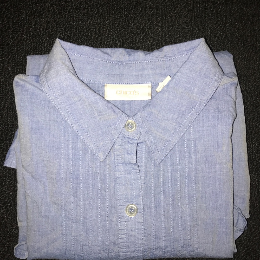Chico's Blue Button Blouse