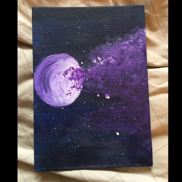 Purple moon painting - Picture 1 of 2