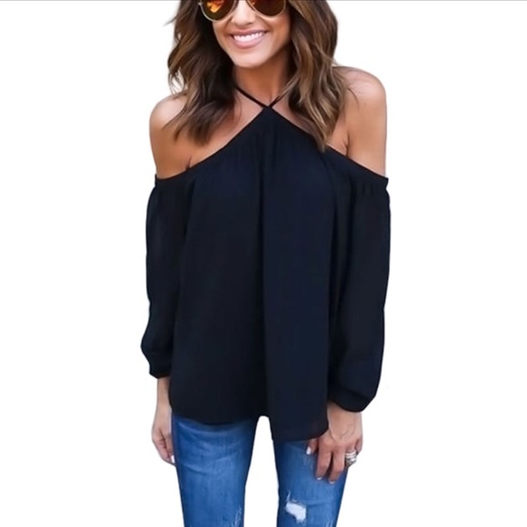 Tops - Last 1 😪Gorgeous Cold Shoulder Halter