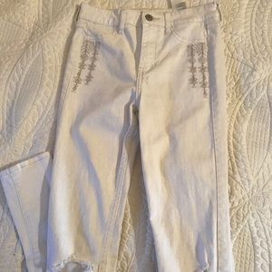 High rise skinny jeans