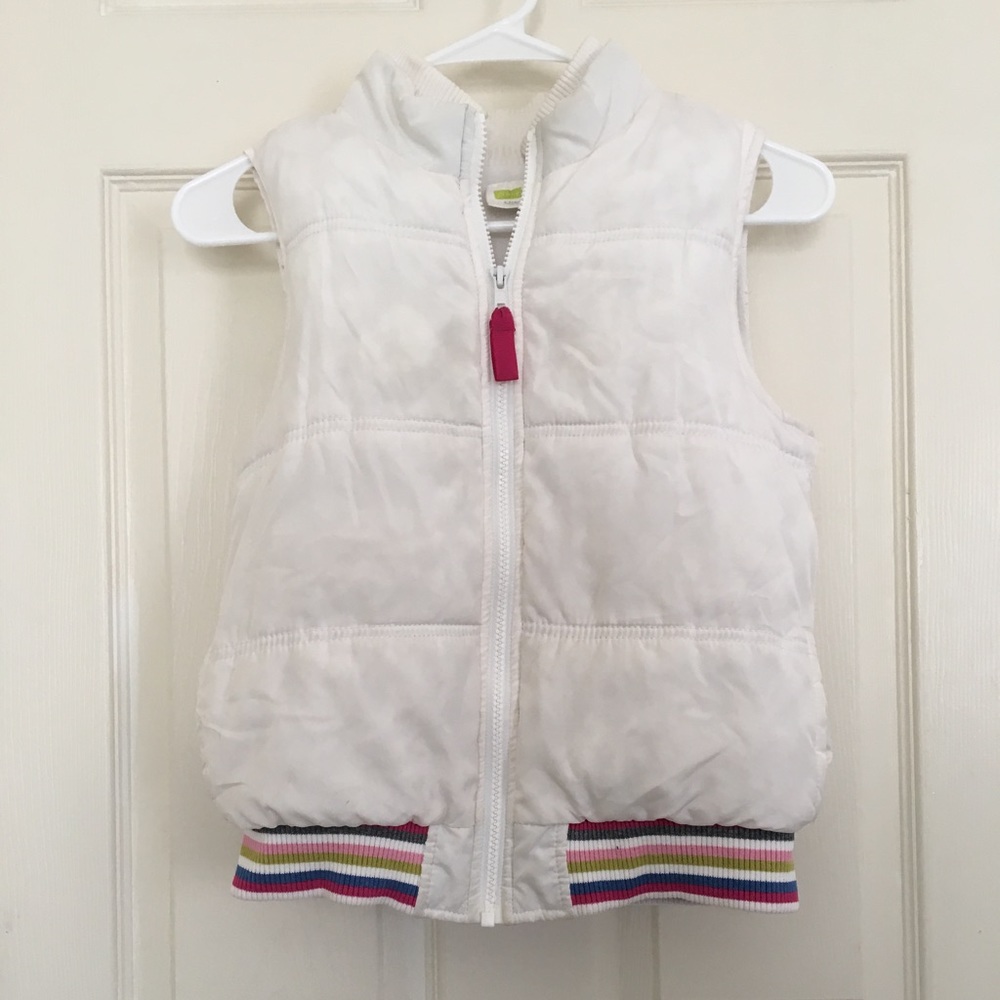 COLORFUL BAND BUBBLE VEST