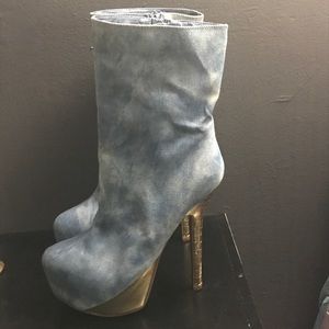 Denim Booties