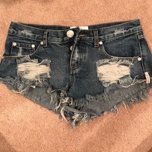 Jean shorts