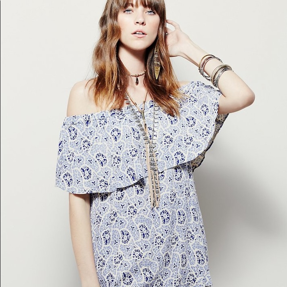 Free People Casablanca Off the Shoulder Tunic