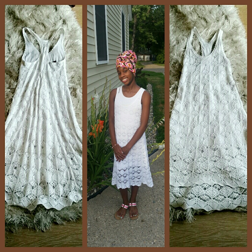 White Knit Dress