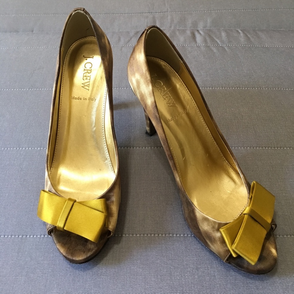 J. CREW • Satin Fabric Heels