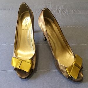 J. CREW • Satin Fabric Heels