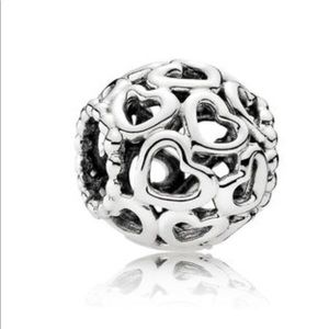 Pandora open heart charm