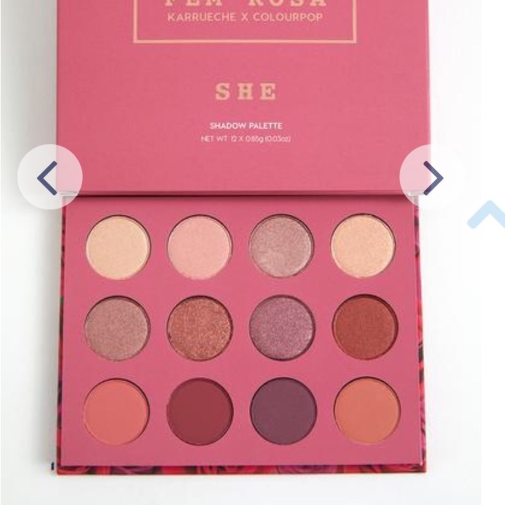 New Fem Rosa Colourpop SHE palette