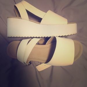 Asos White Platform Sandal