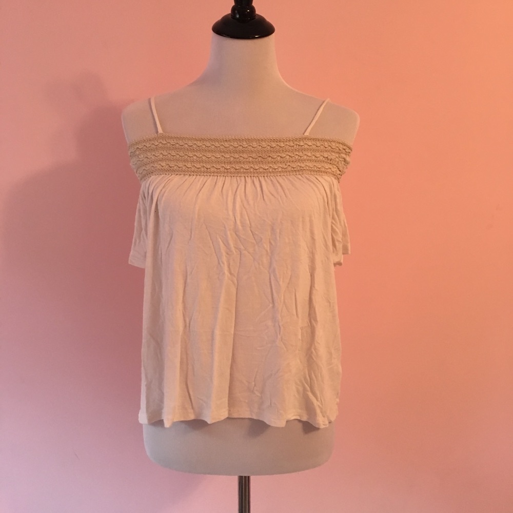 Off the shoulder tank