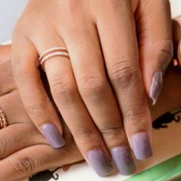 18Kt ROSE GOLD PLATED THIN CZ RING - Picture 3 of 3