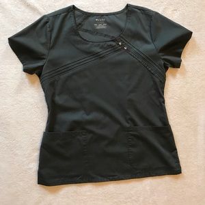 Luxe gray scrub top. Gently used.