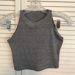 American Apparel gray crop-top