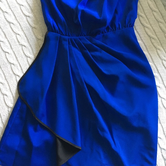 Beautiful Dressy Blue Strapless Dress - Picture 2 of 6