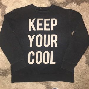 Comfy and a little oversized sweatshirt