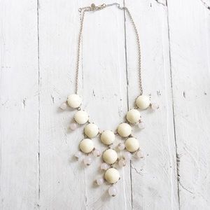 Cream statement necklace