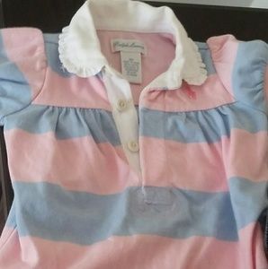 Baby girl polo onesie