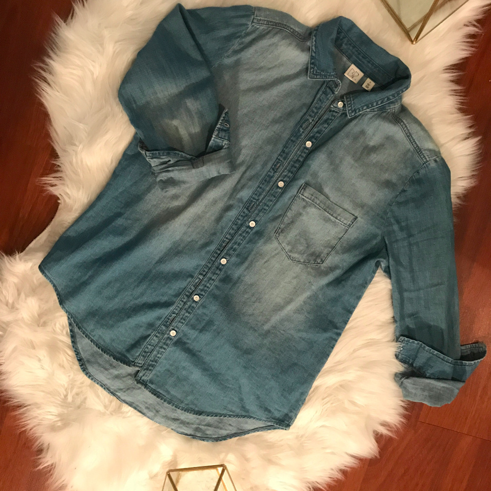 Denim Button Down - image 2