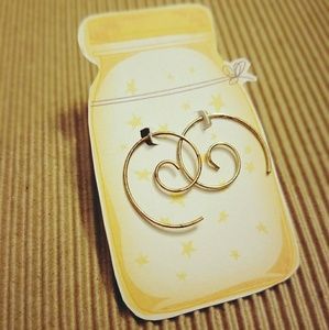 Swirly Gold Earrings